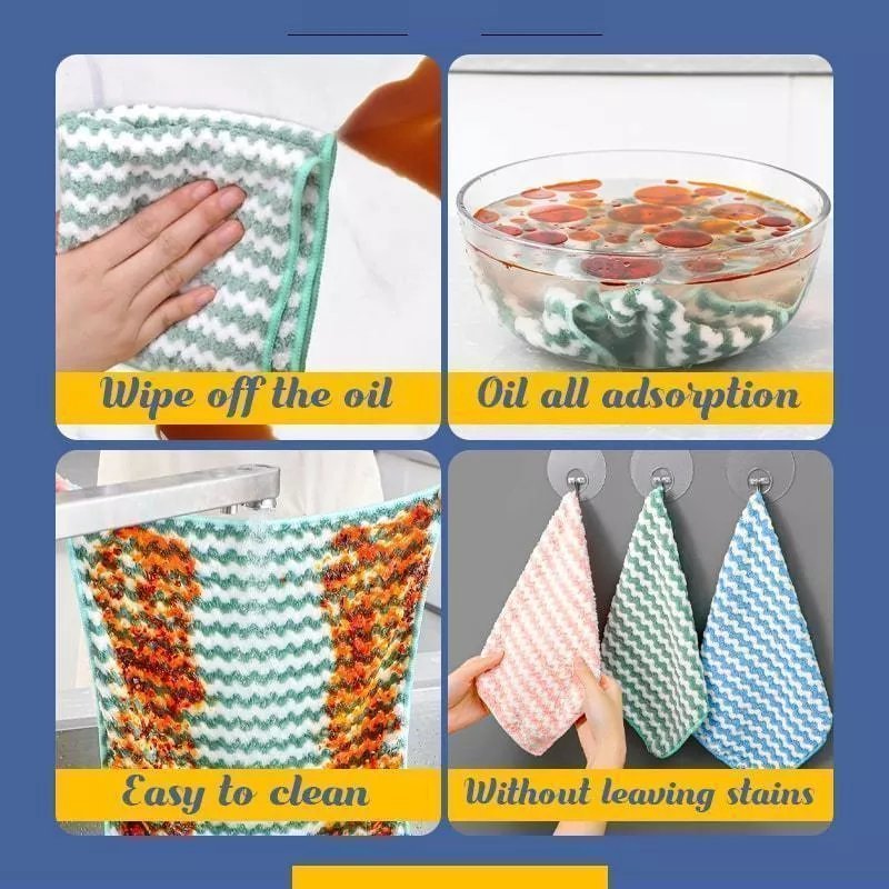 [🔥The 2022 The best Kitchen helper]Microfiber Cleaning Rag