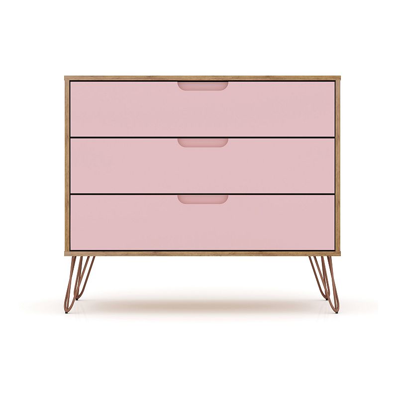 MANHATTAN COMFORT Rockefeller 3-Drawer Dresser