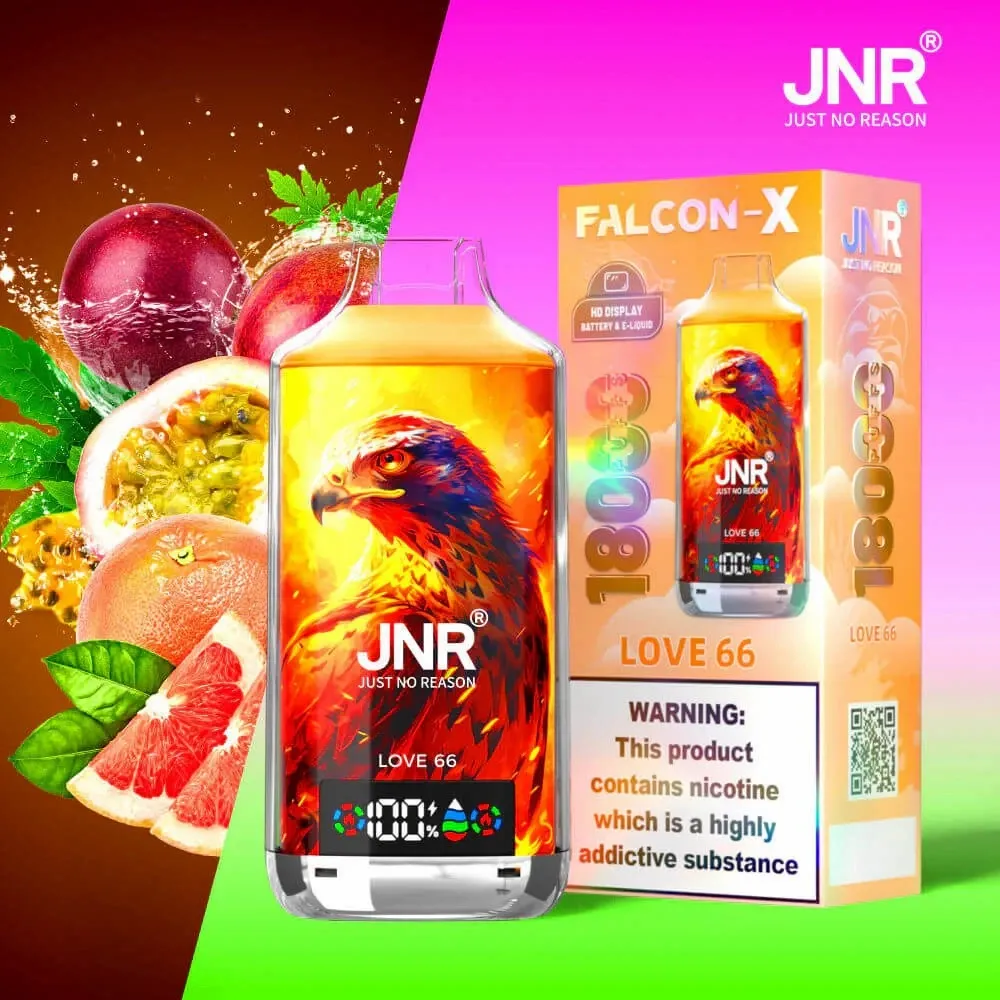 🔥JNR Falcon-X 18K 💨 Einweg-Vape mit Smart-Display