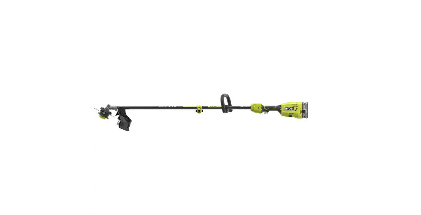 RYOBI P20110-PRN ONE+ 18V Brushless 15 in. Cordless Attachment Capable String Trimmer and Pole Saw Attachment w/ 4.0 Ah Battery and Charger