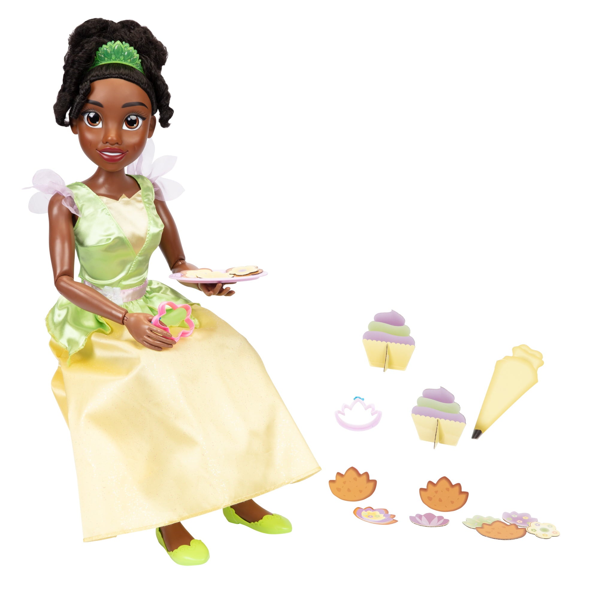 Disney Princess Playdate Tiana 32 Inch Fashion Doll with Sharable Accessories