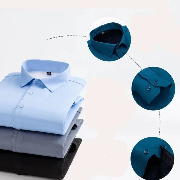 Camisa Percival™ Design Minimalista com Forro em Veludo / Elegância e Conforto para Conquistar no Inverno!