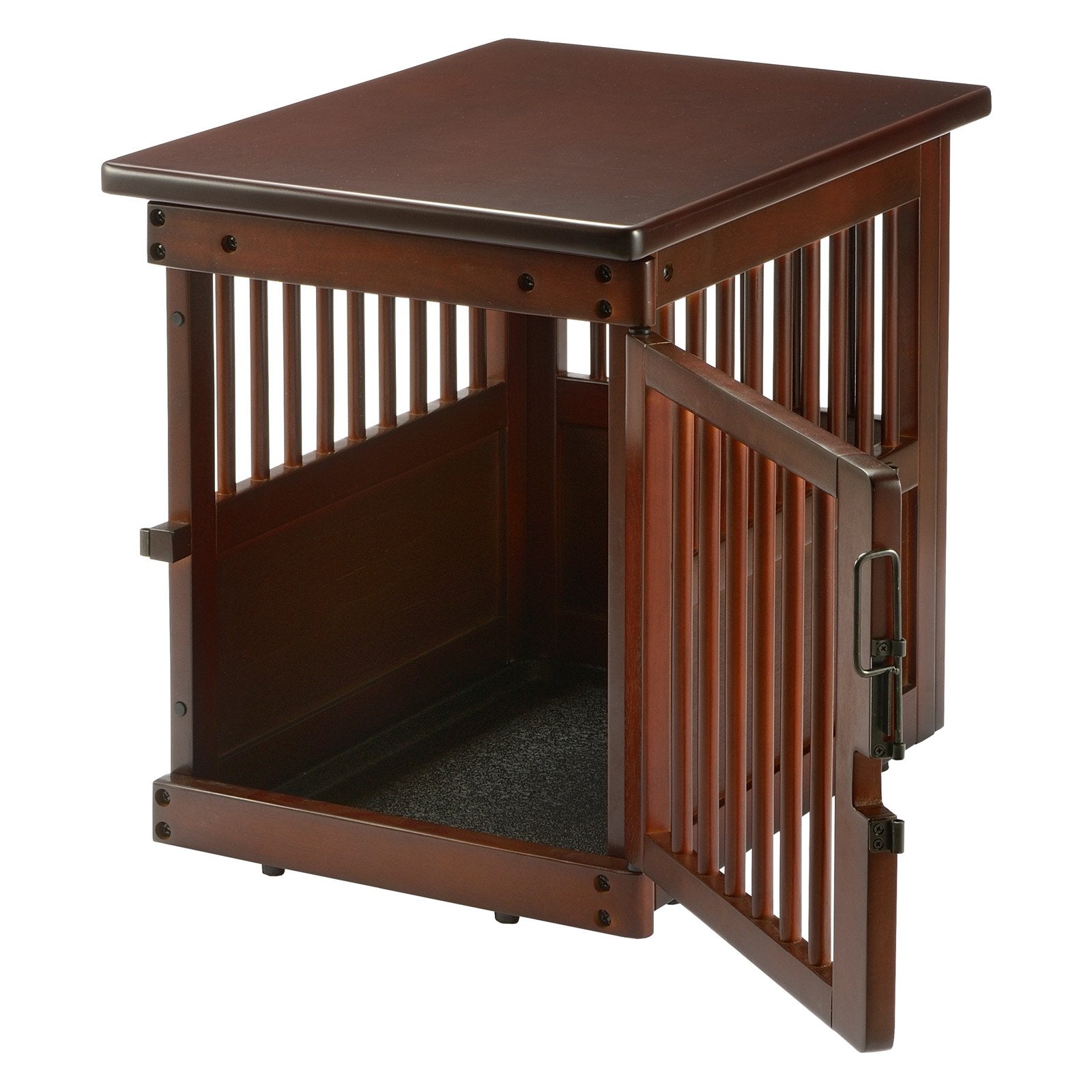 Wooden End Table Pet Crate S