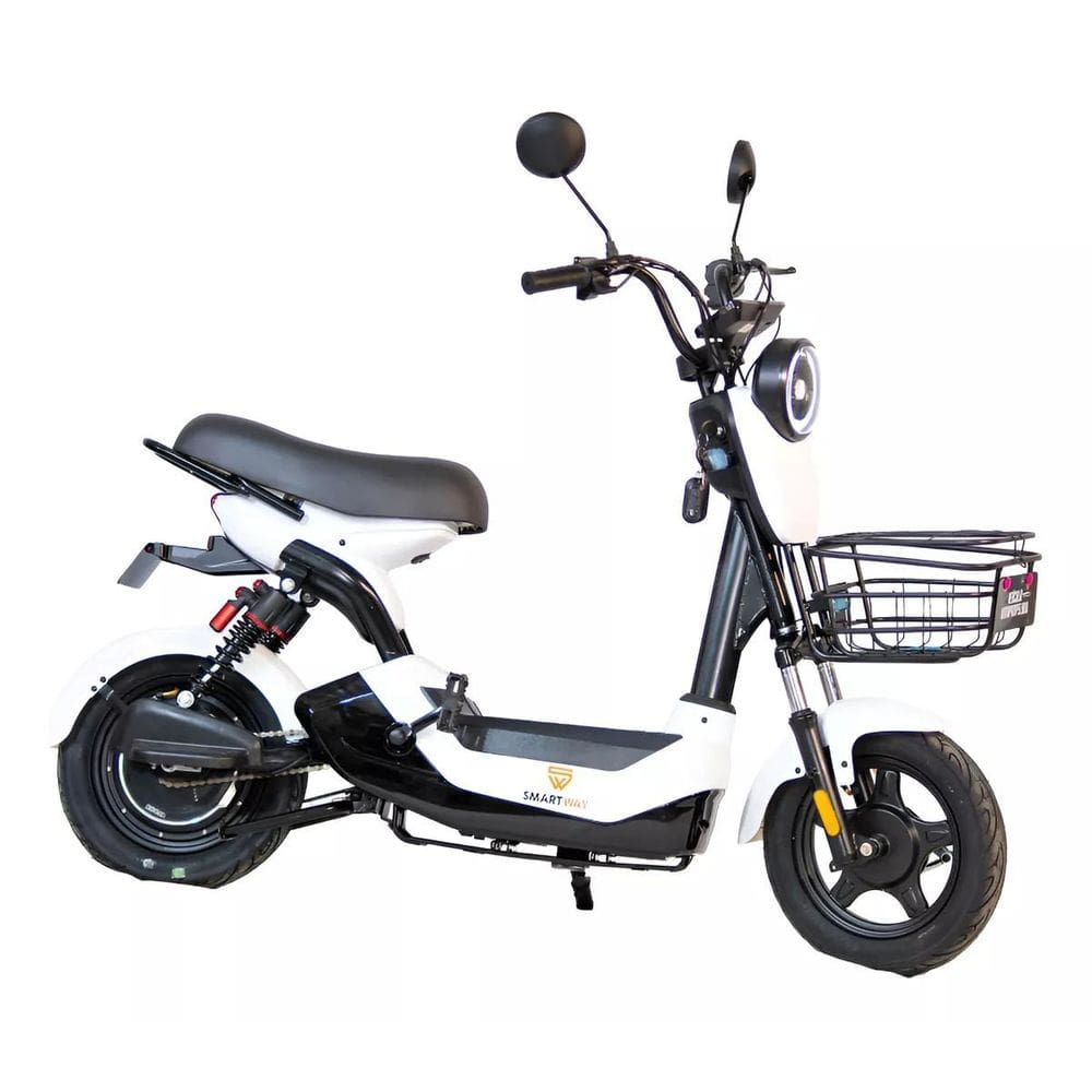 Bicicleta Elétrica Confort 500w Adulto Sem CNH Scooter - Cor: Branca