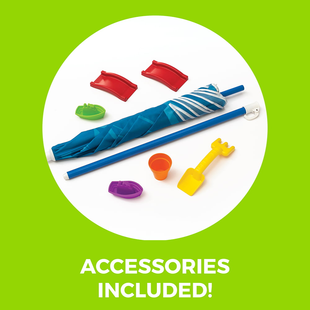 Cascading Cove Toddler Sandbox Water Table Cover and Umbrella