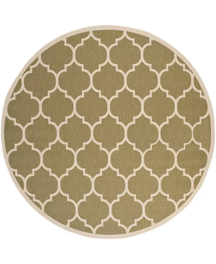 Safavieh Courtyard Green and Beige 7'10