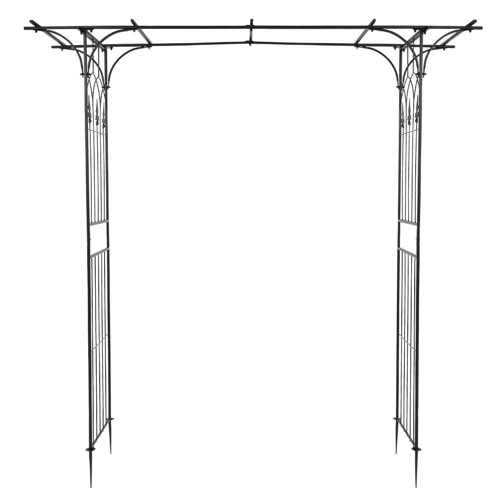 Ktaxon 6.8 Ft Garden Arbor Archway Metal Wedding Party Garden Arch
