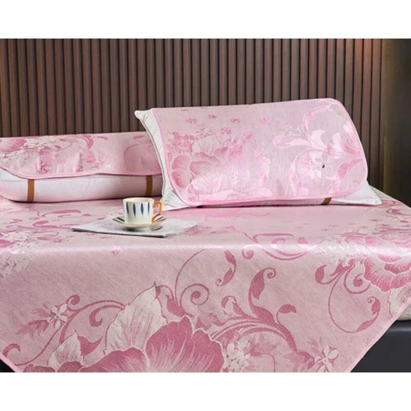 Pillow Top Éden Floral em Seda Gelo - Transforme Sua Cama em um paraíso de frescor!