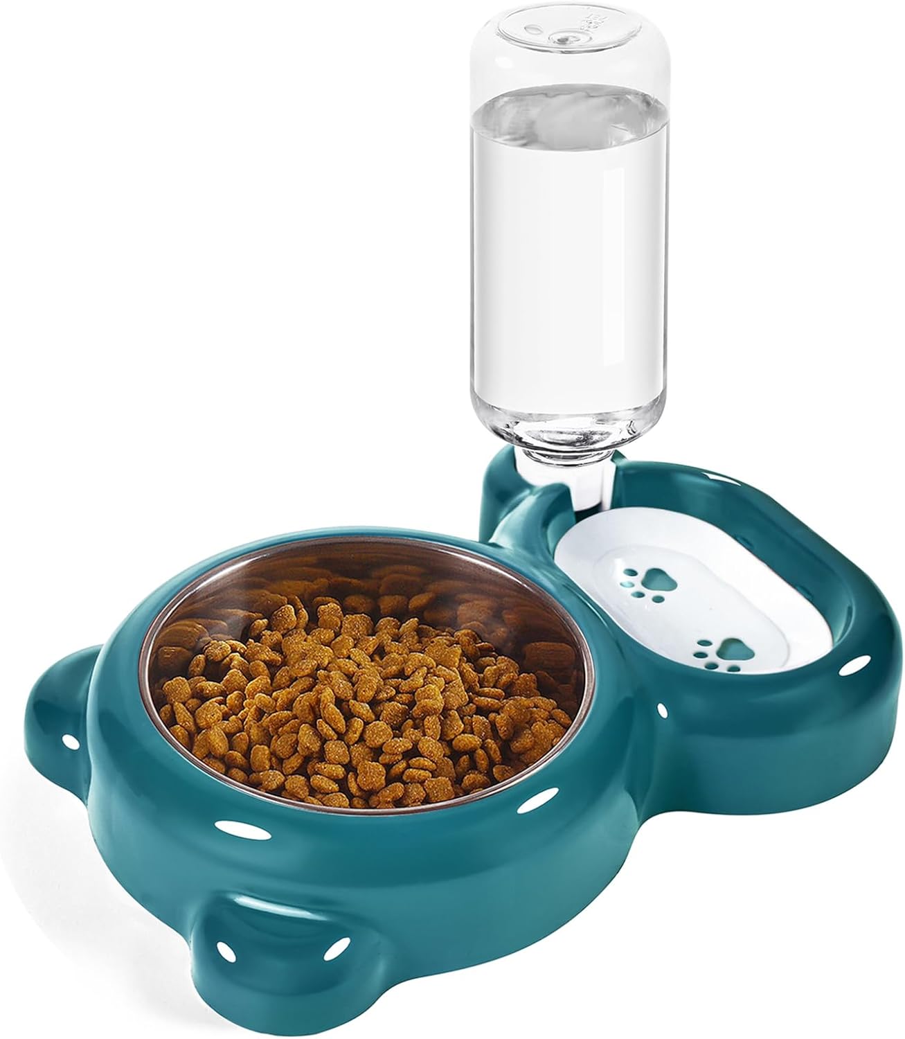 Cat Feeding Station | 2-in-1 Food & Water Bowl – Automatic Clean Hydration