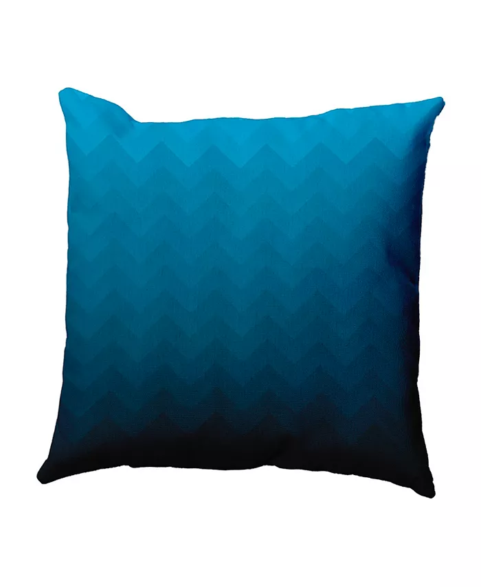 E by Design 16 Inch Teal Decorative Striped Throw Pillow