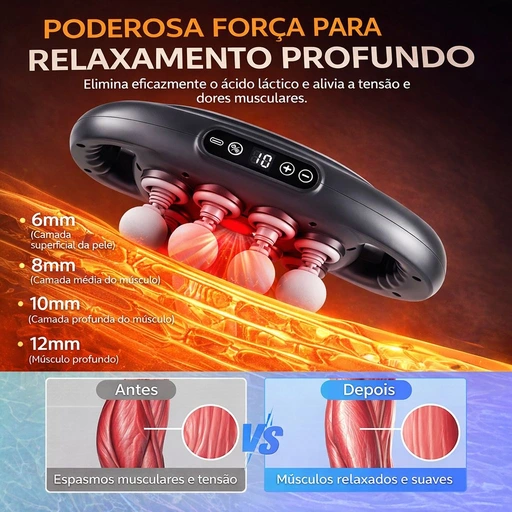 💆‍♂️O massageador profissional para uso diário que relaxa, regenera e estimula os músculos de todo o corpo ✨