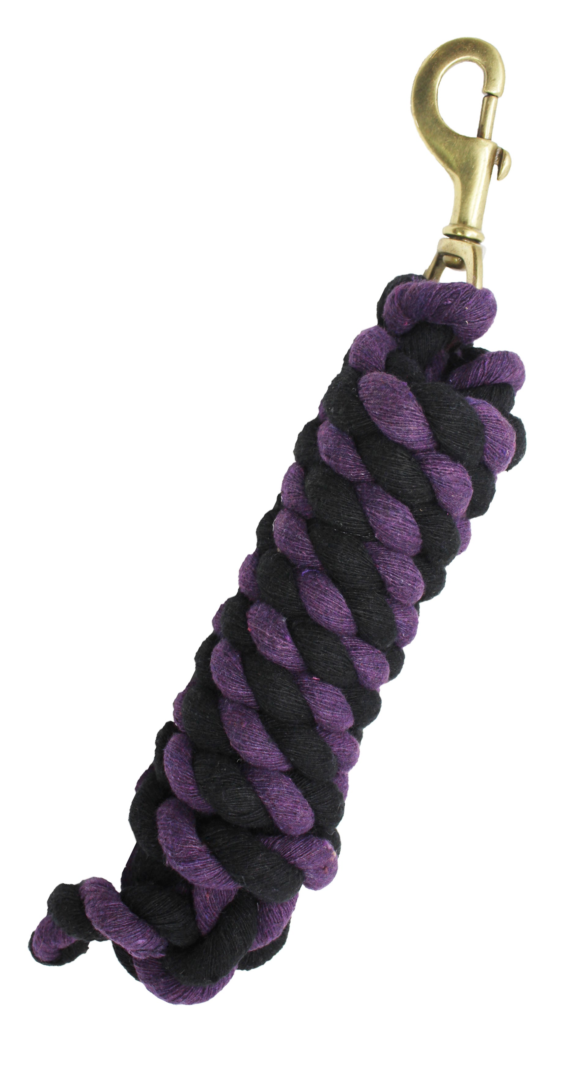 10 ft Horse Halter Cotton Lead Rope Heavy Duty 3/4 Diameter Brass Snap 60520