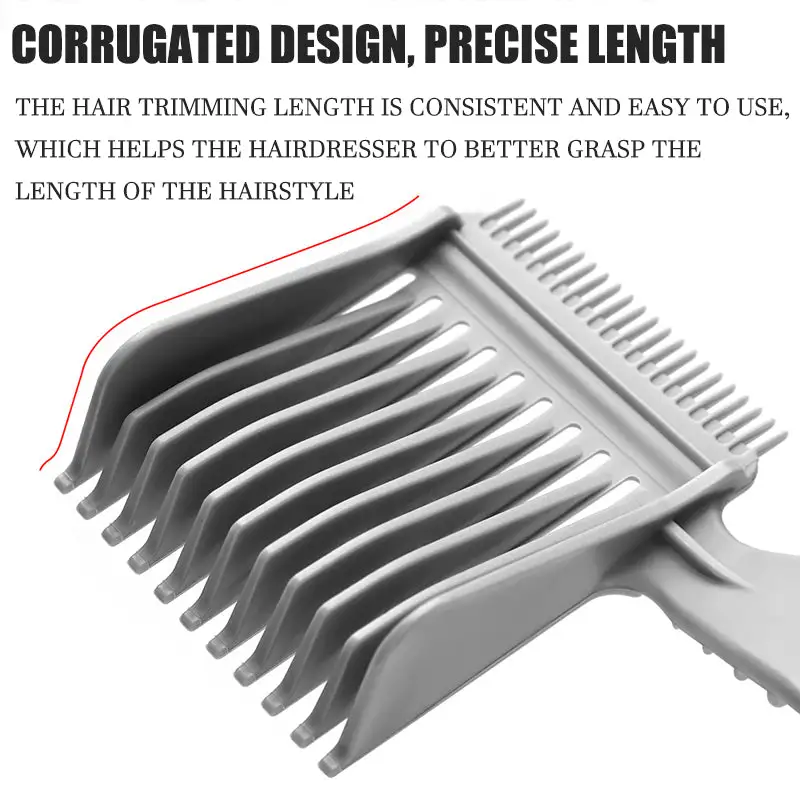 Men's Barber Comb Gradient Comb Oil Head Caliper Comb Long Handle Push