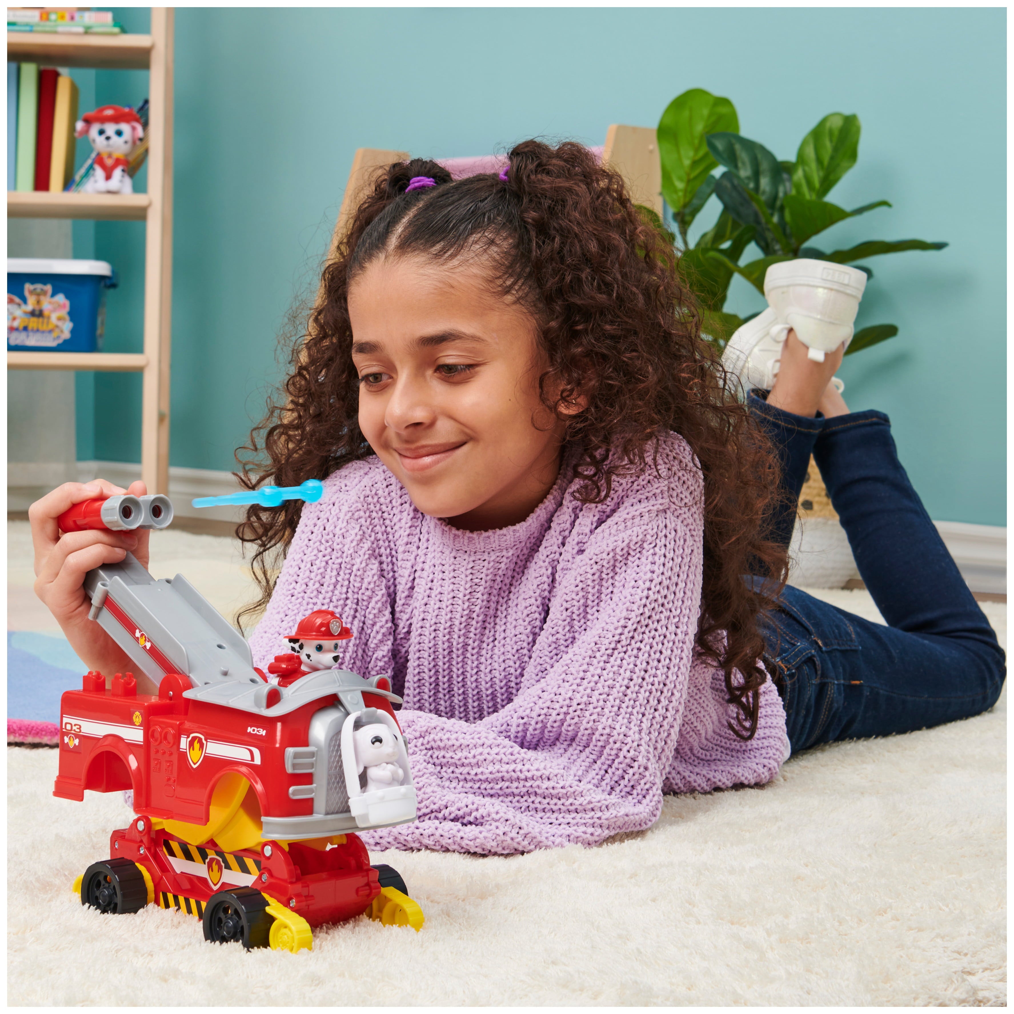 PAW Patrol: Rise and Rescue Transforming Vehicle with Marshall Figure， For Ages 3 and up
