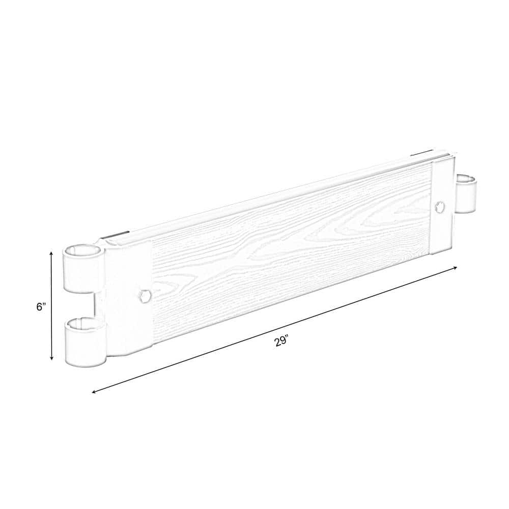 Gardenised Classic Traditional Durable Wood- Look Raised Outdoor Garden Bed Flower Planter Box QI004007S