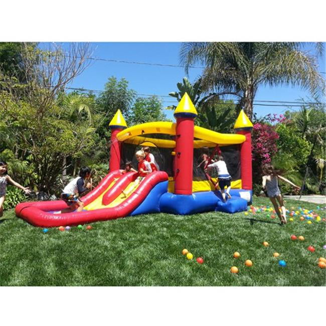JumpOrange JOK-Ccastle18 Kiddo Jump N Water Slide Fun Bounce House
