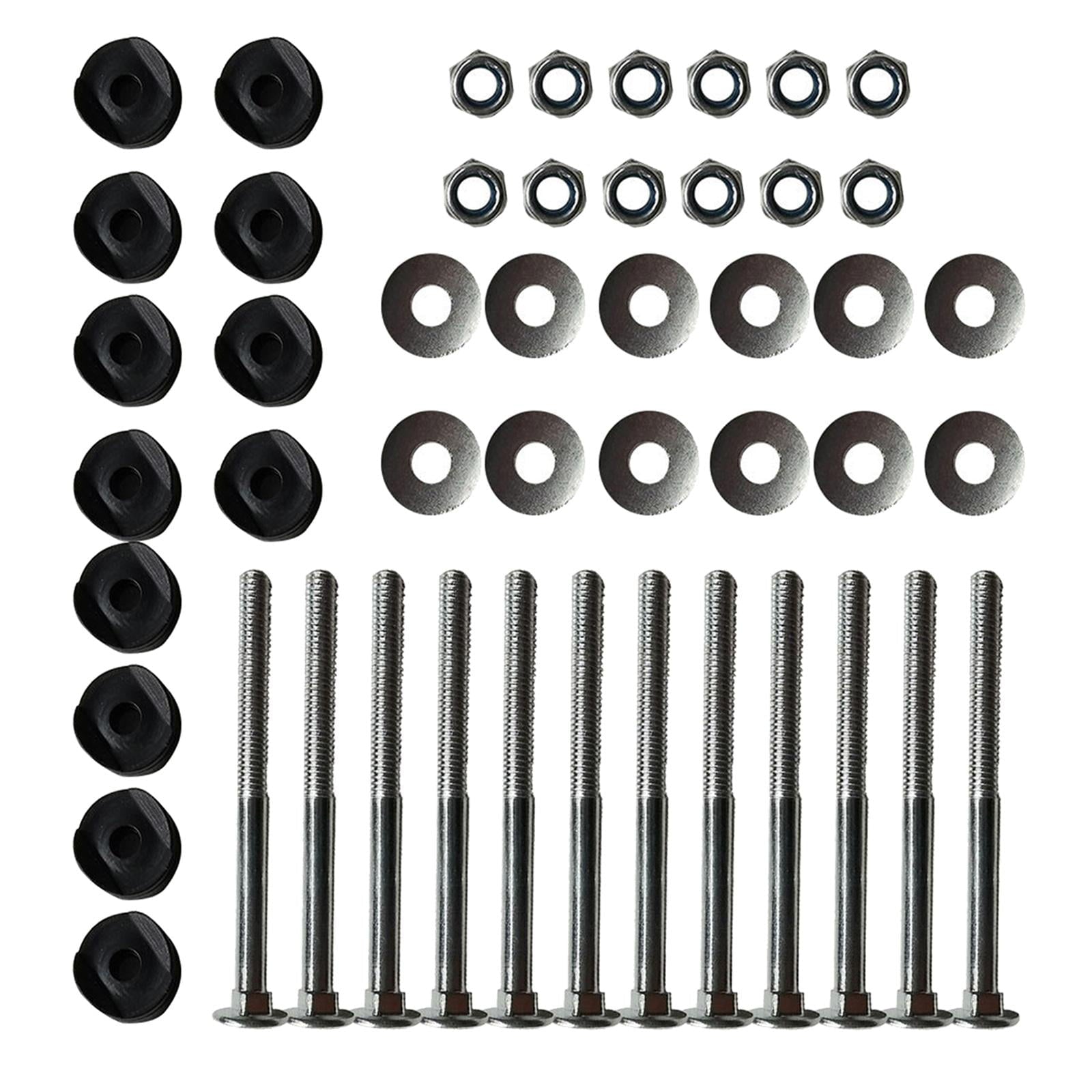 12pcs Black Trampoline Enclosure Pole Spacers Stability