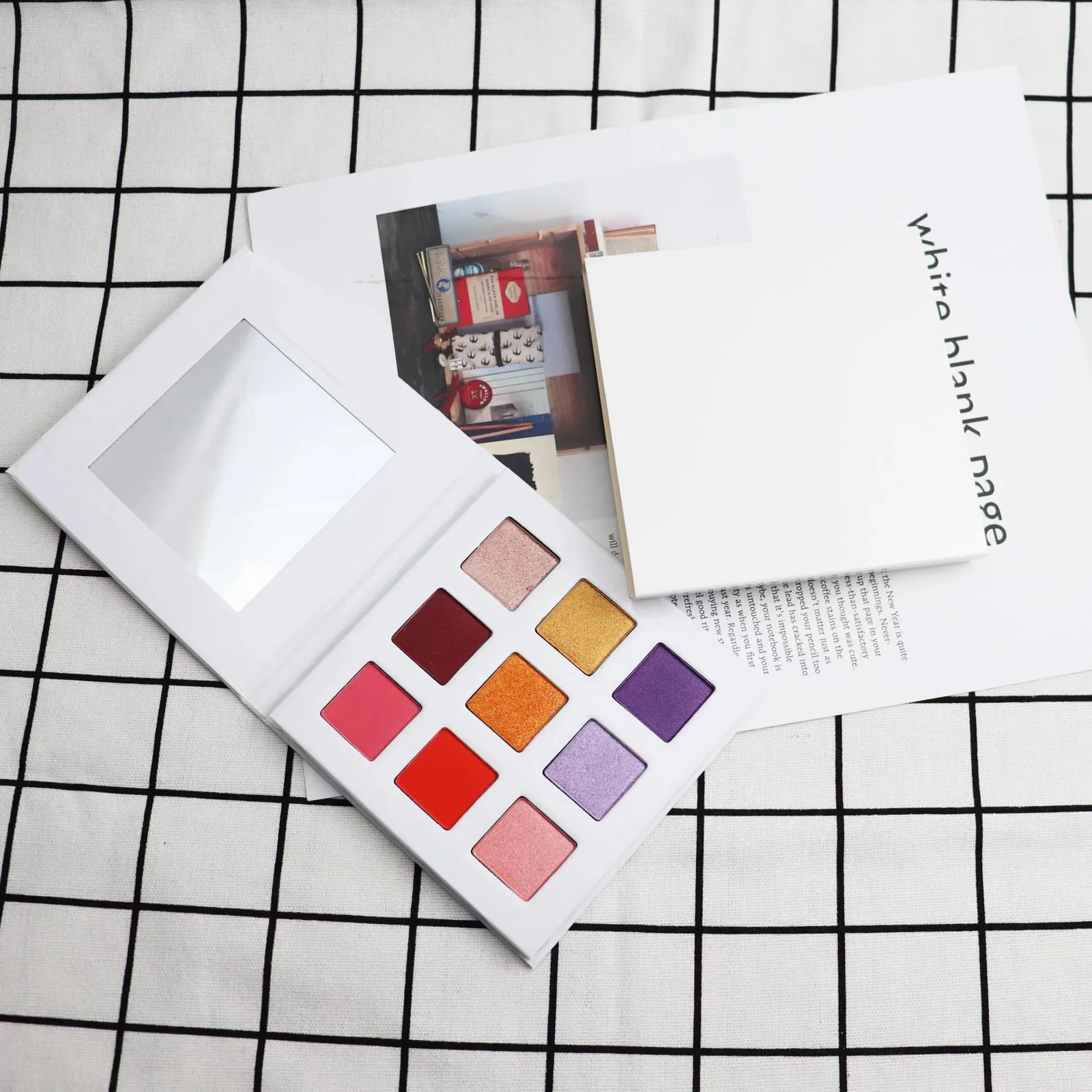 DIY 9 Color High Pigment Square Eyeshadow Palette