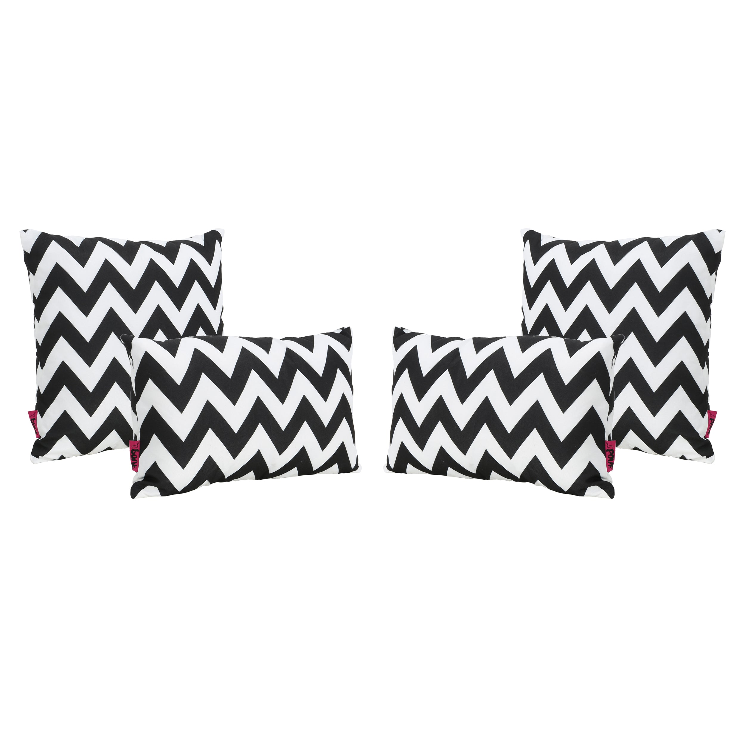 Embry Outdoor Water Resistant Square and Rectangular Pillows - Set of 4