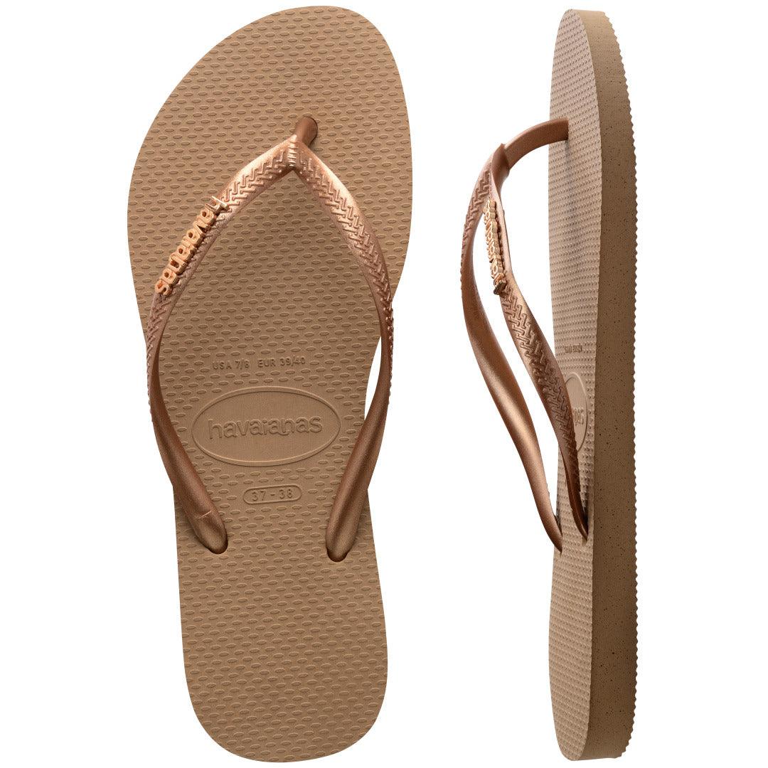 Chinelo Havaianas Slim Logo Metallic