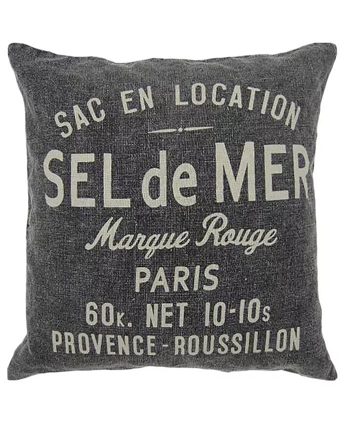 Mod Lifestyles Sel De Mer Print Decorative Pillow， 20