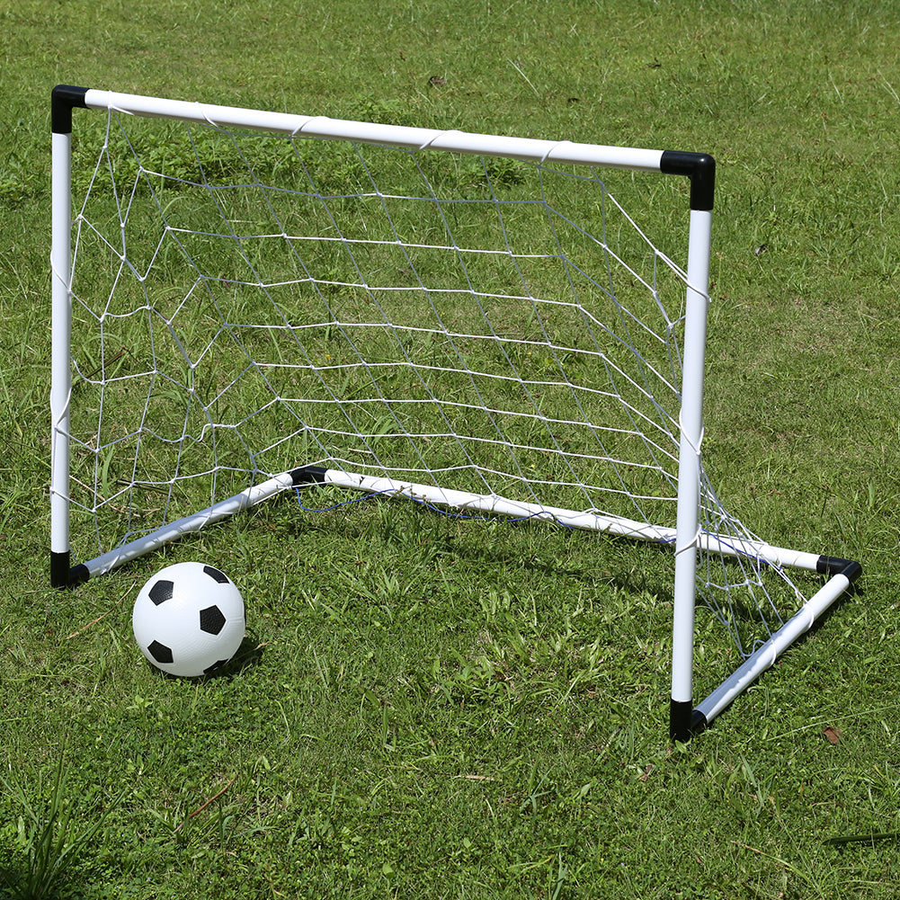 Kids Childrens Deluxe 2 in 1 Football Soccer Goals Training Practise Junior-155117
