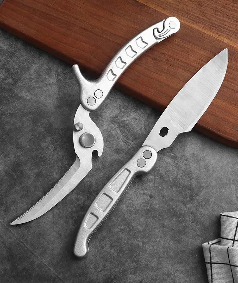 Tesoura Shark MultiCorte Cutelaria de Alto Padrão™ / Imponência, Precisão e Facilidade na Cozinha!