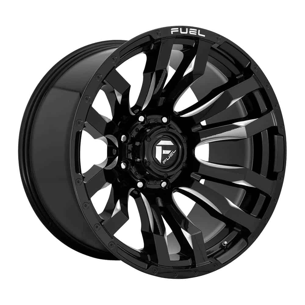 Fuel 1PC D673 BLITZ D673 20X8.25 8X170 GL-BLK-MIL 105MM