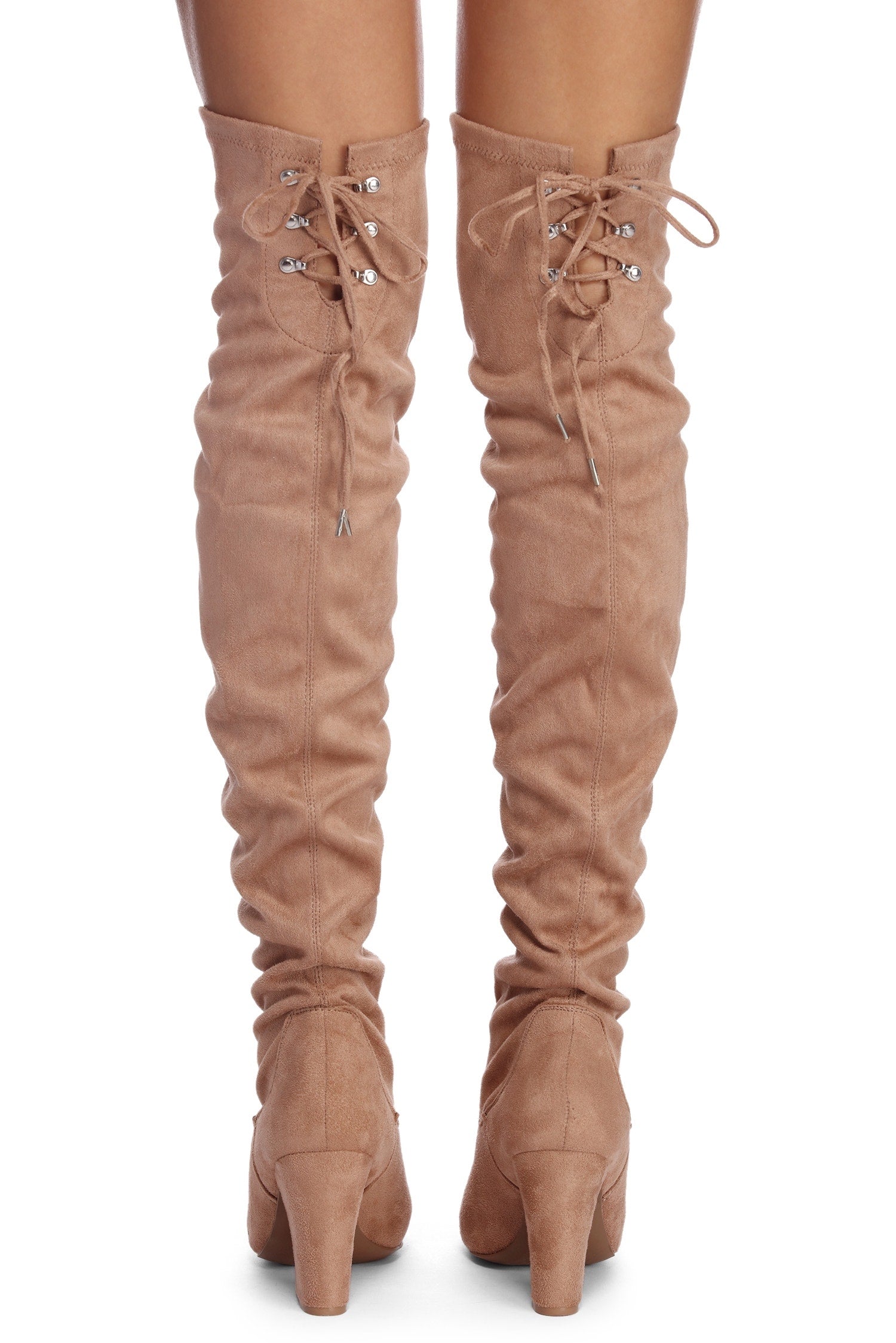 Stepping In Faux Suede Boots