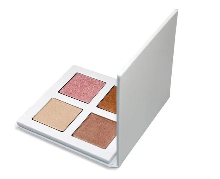 4 Color Shimmer Highlighters Powder Palette