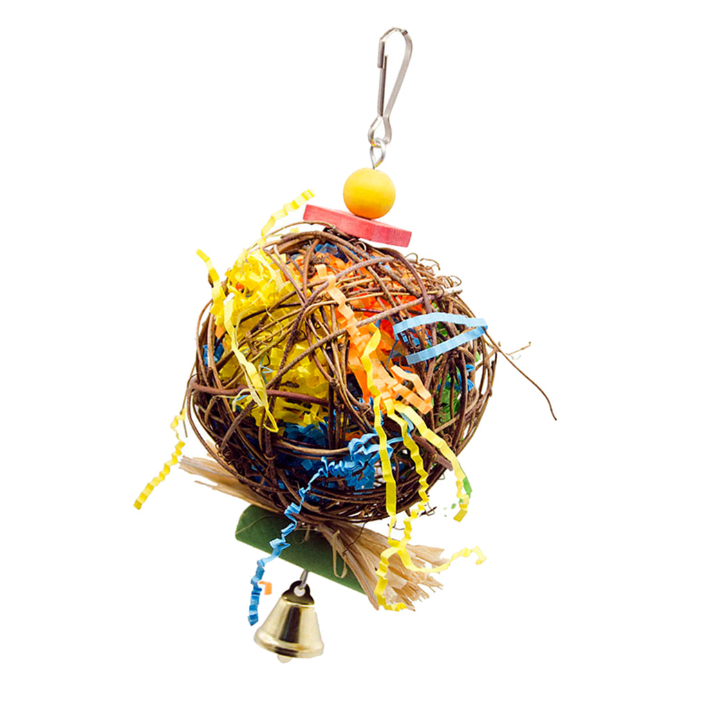 Bird Chewing Toys Foraging Shredder Toy Parrot Cage Shredder Toy Foraging Hanging Toy