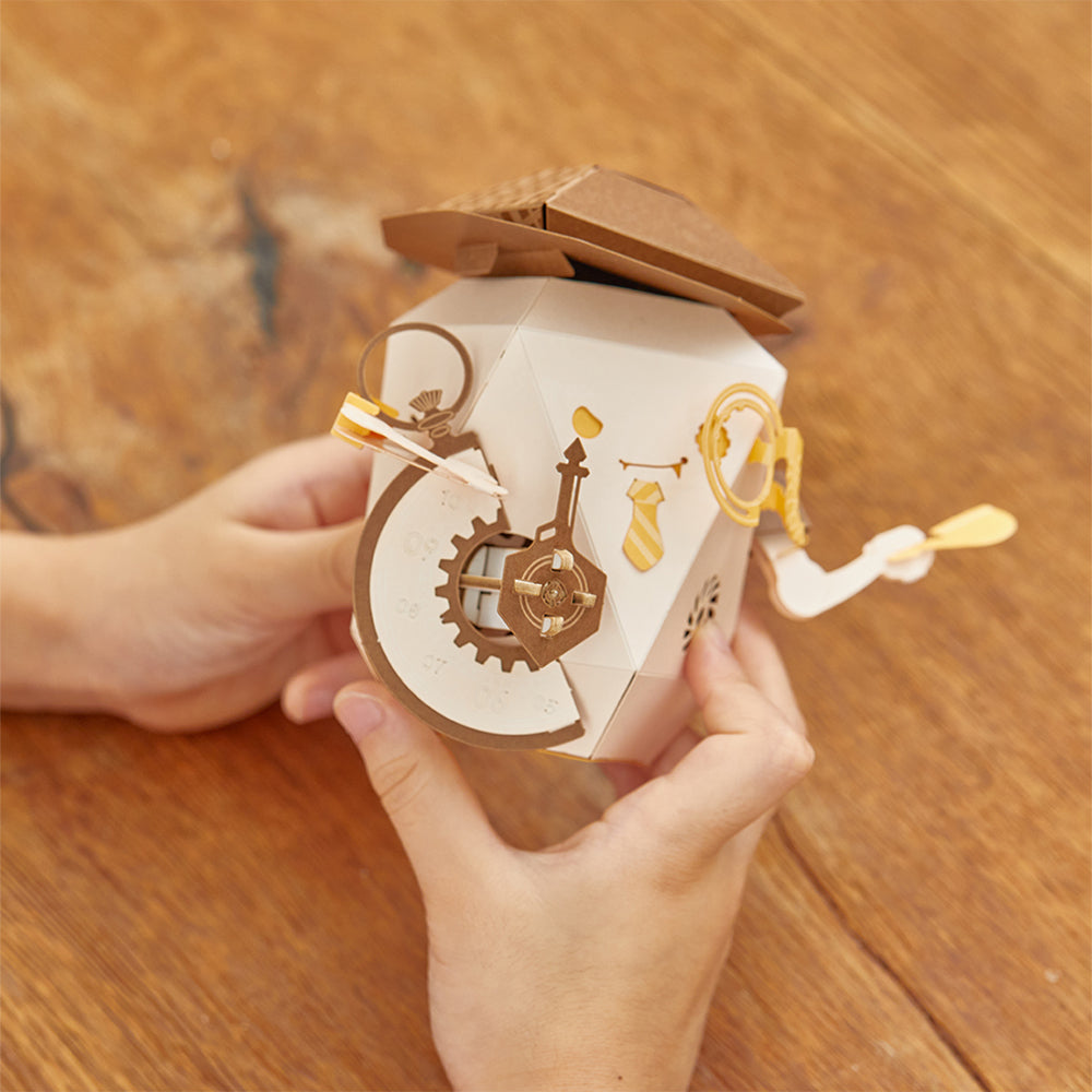 ROBOTRY Moving Paper Robots Making Kit， Arr | Spur Gear - Learn Very Basic 5 Robot Mechanisms