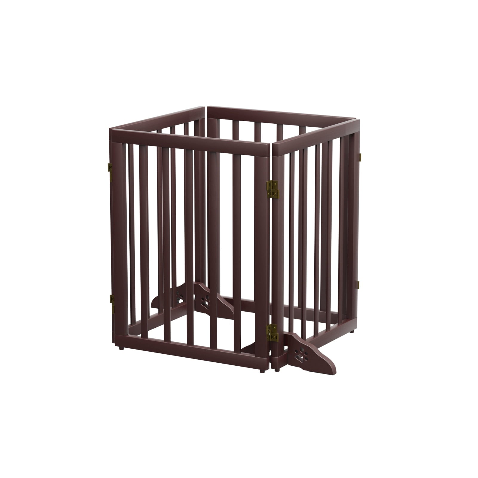 Semiocthome Foldable Wood Extra Wide Baby Gate for Baby，Pet Gates，24