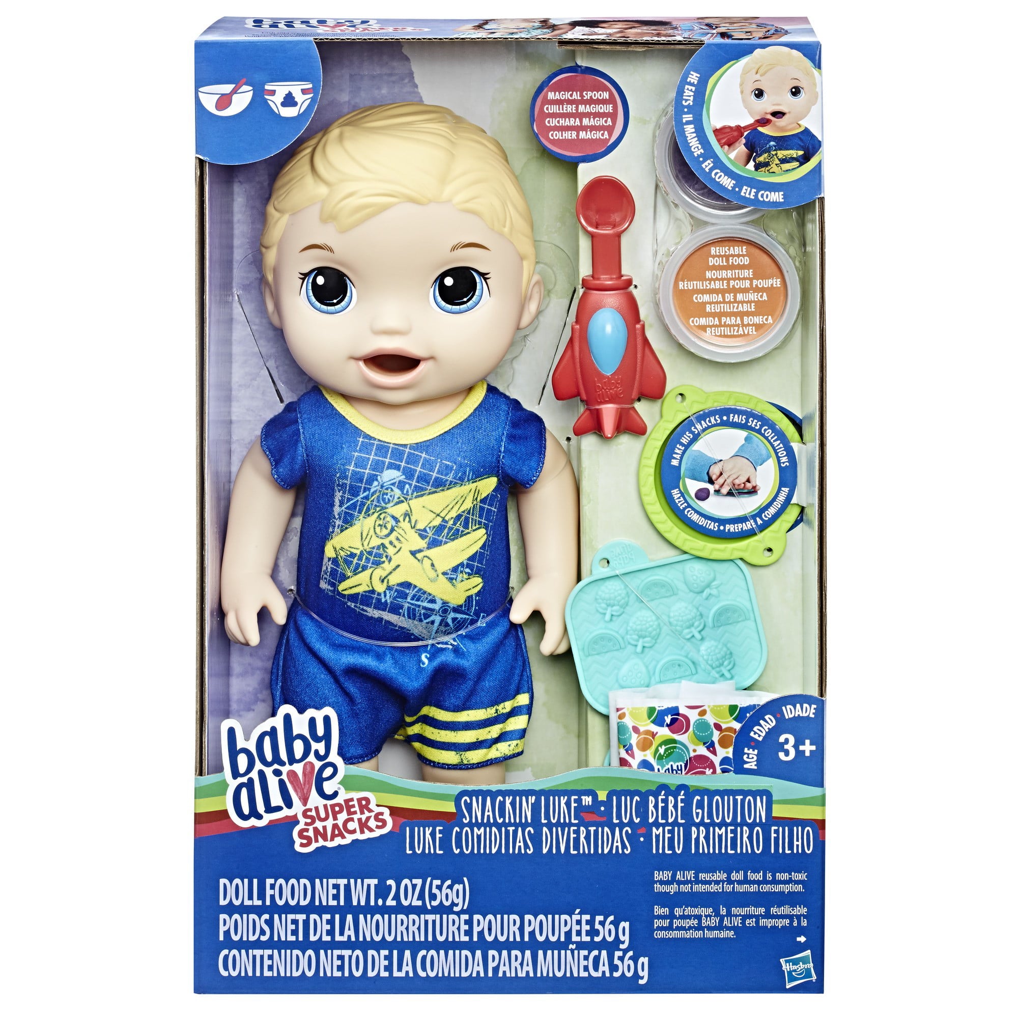 Baby Alive Super Snacks Snackin' Luke - Blonde Hair