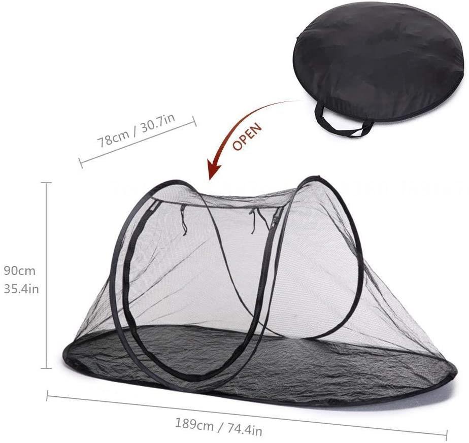 Fovien Pet Camping Tent - Playpens Cage for Dogs Cats - Birds Parrots Playpens House Small Animal Indoor/Outdoor Play Tent Shelter  Pet Camping Tent Playpens Cage for Dogs Cats Black
