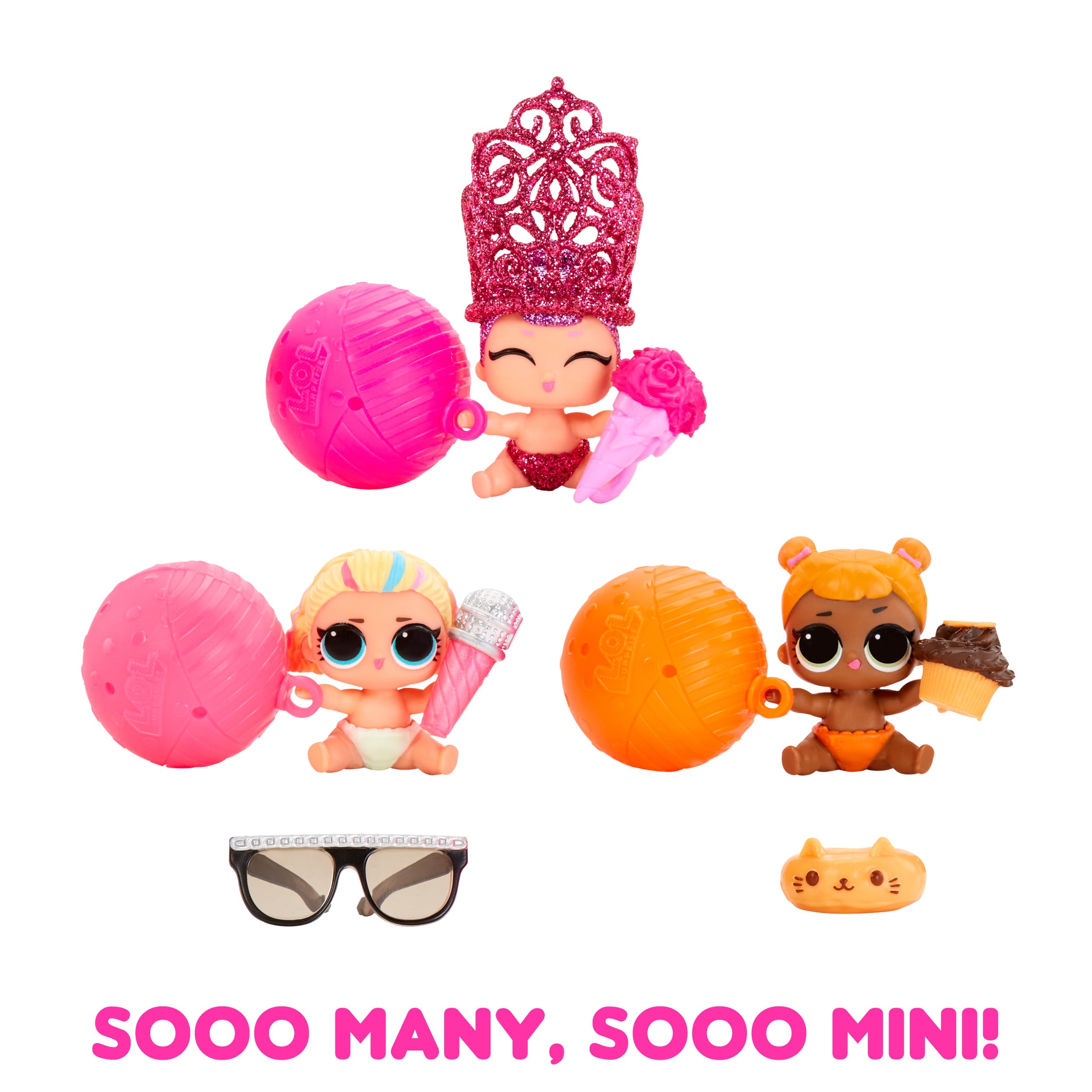 Sooo Mini! LOL Surprise Lil Sisters- with Collectible Lil Sister Doll, 5 Surprises, Mini L.O.L. Surprise Ball, Limited Edition Dolls- Great gift for Girls age 4+