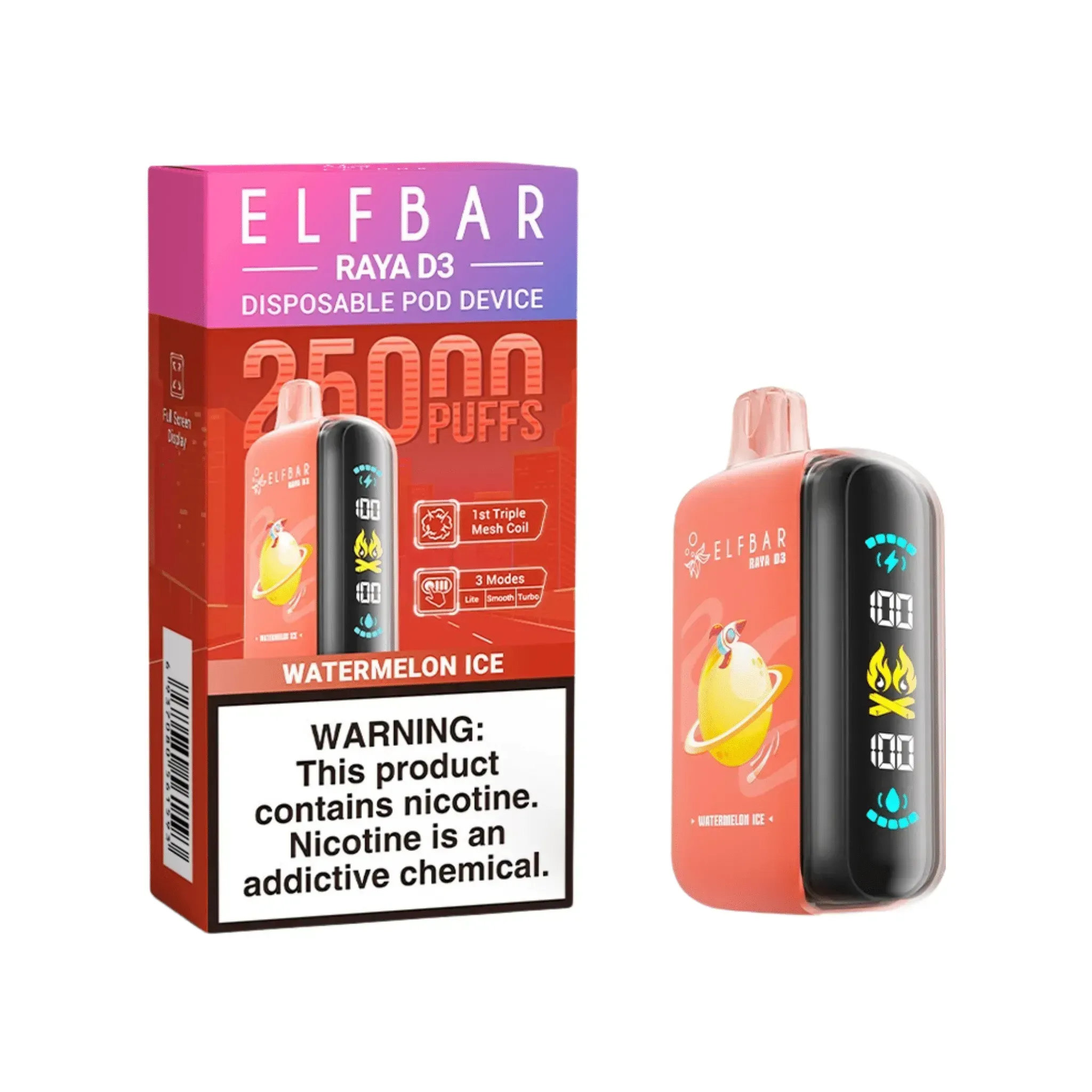 Elf Bar Raya D3 Disposable Vape - 25,000 Puffs