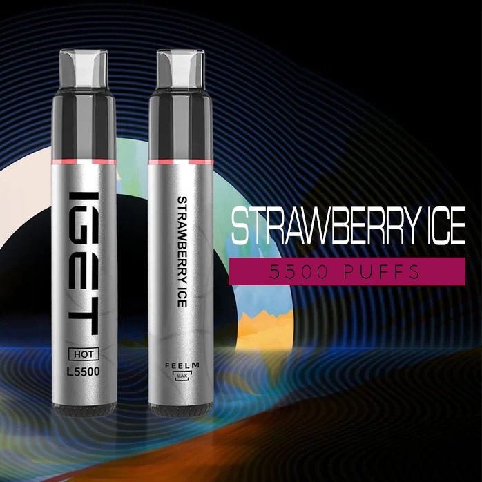 IGET Hot Strawberry Ice – 5500 Puffs
