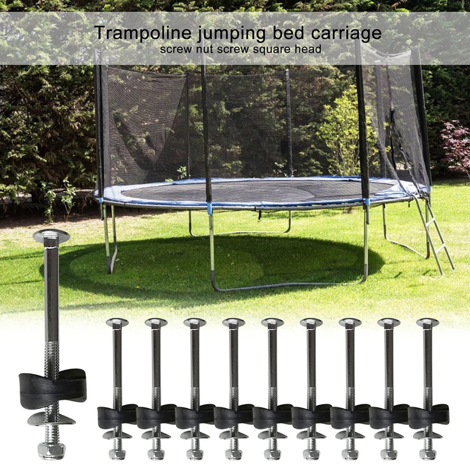 12pcs Black Trampoline Enclosure Pole Spacers Stability