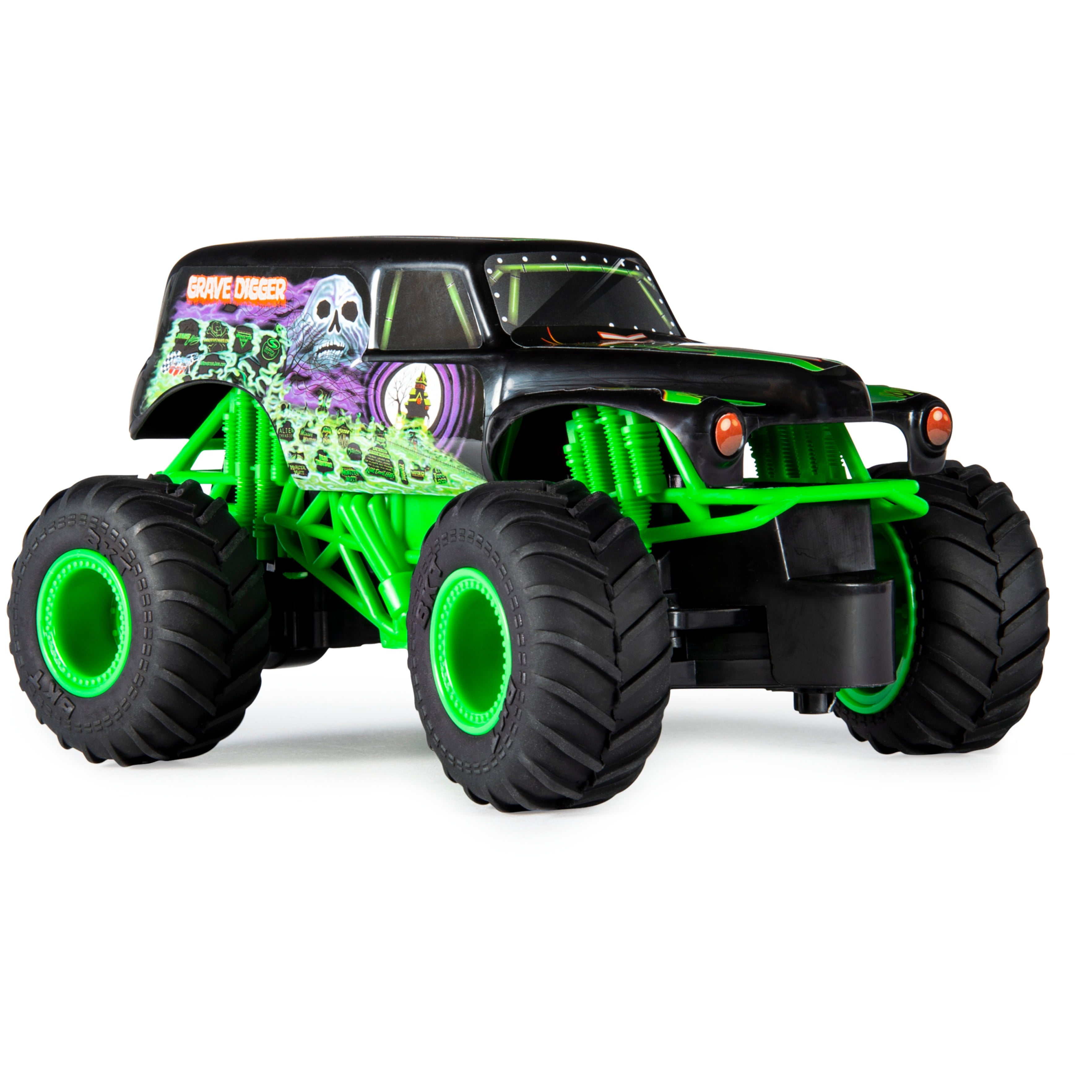 Monster Jam， Official Grave Digger Remote Control Monster Truck， 1:24 Scale， 2.4 GHz， for Ages 4 and up