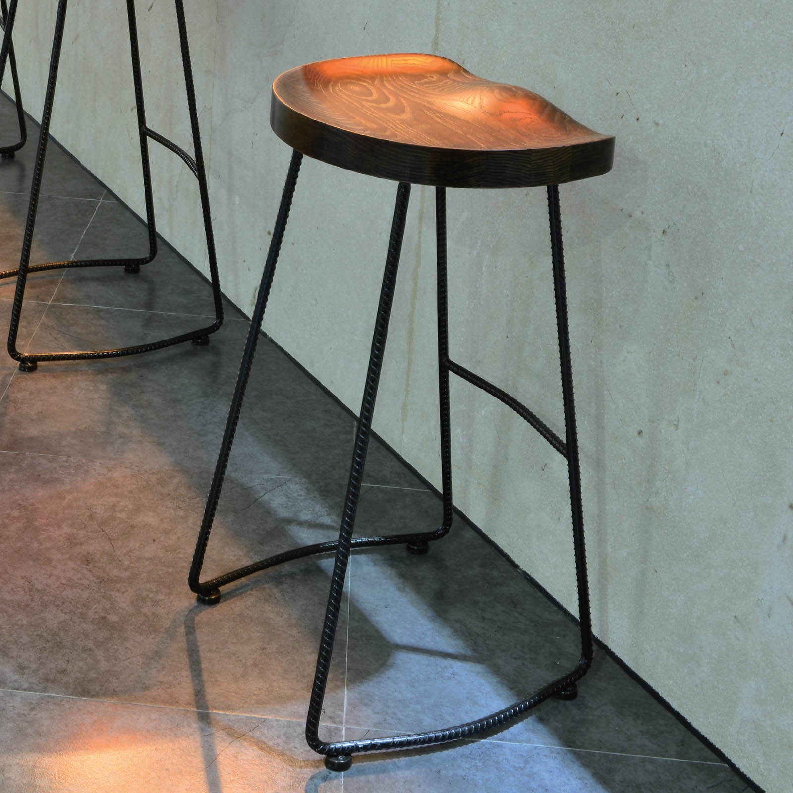 Solid Wood Bar Stool Mc-034D