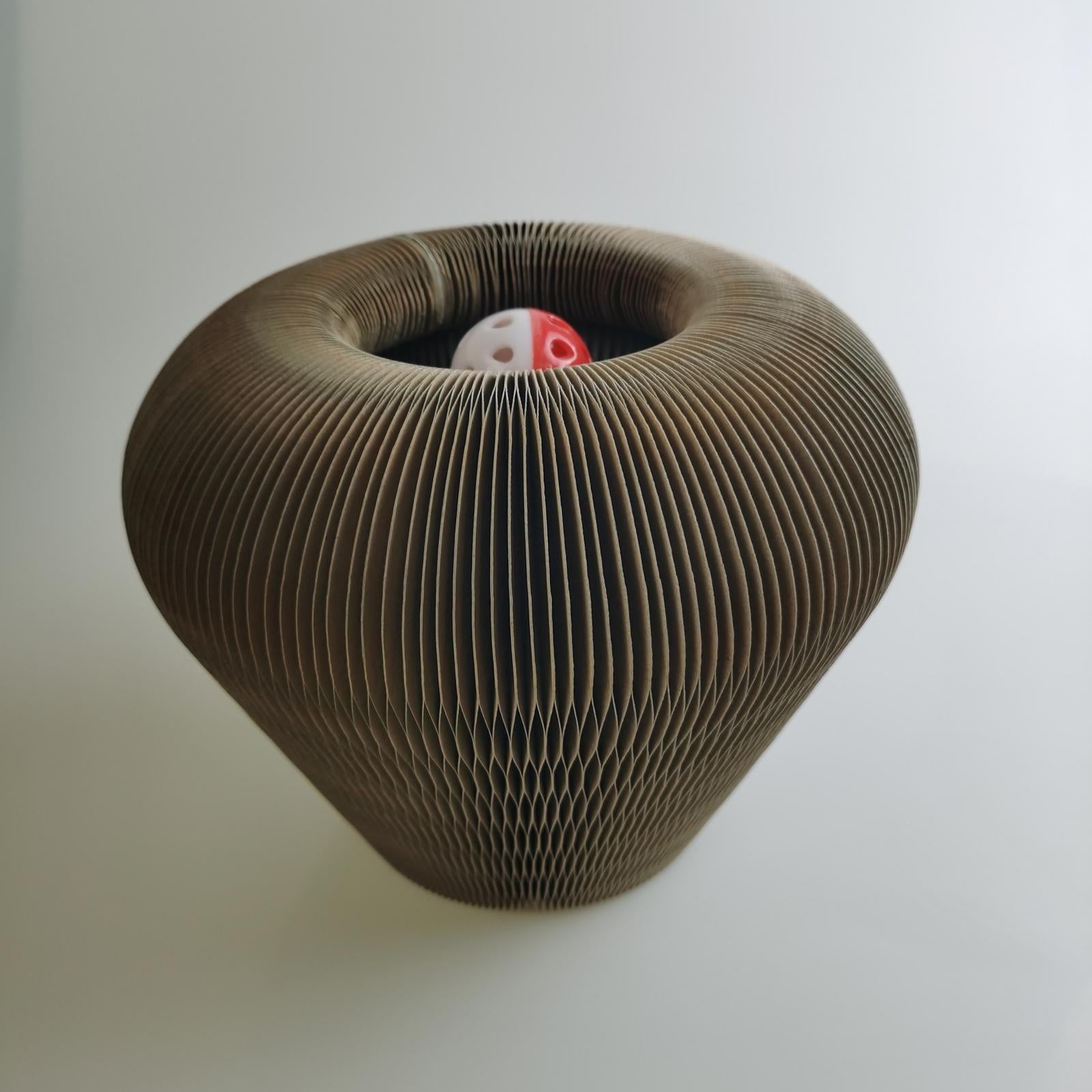 Cat Scratcher Cardboard Ball Track Scratching Pad Funny Toy for Protecting Furniture Entertainment Grinding Claws s Floor