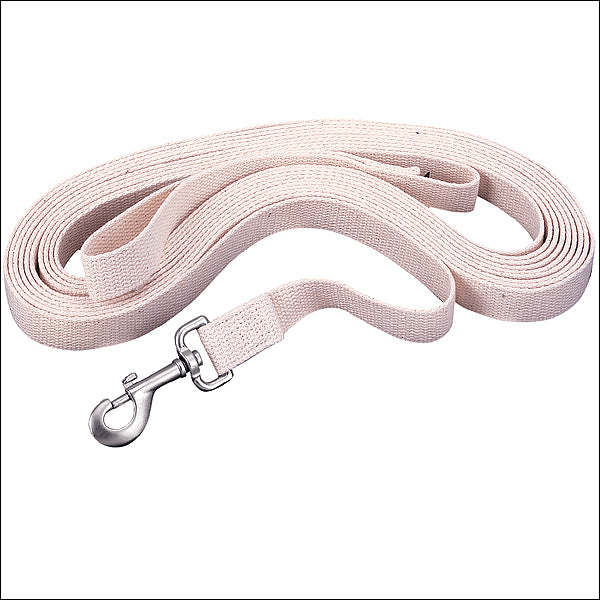 WEAVER LEATHER LLC Horse Lunge Line， Off White Flat Cotton， 1-In. x 30-Ft. 35-4011