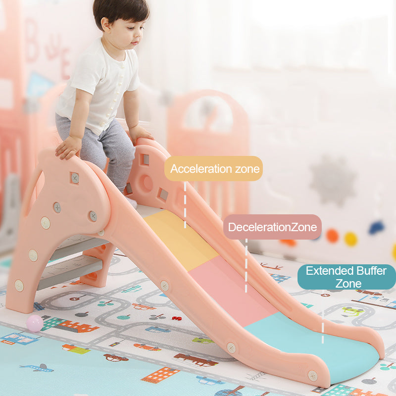 REIDIU Freestanding Baby Slide Indoor First Play Set，Green