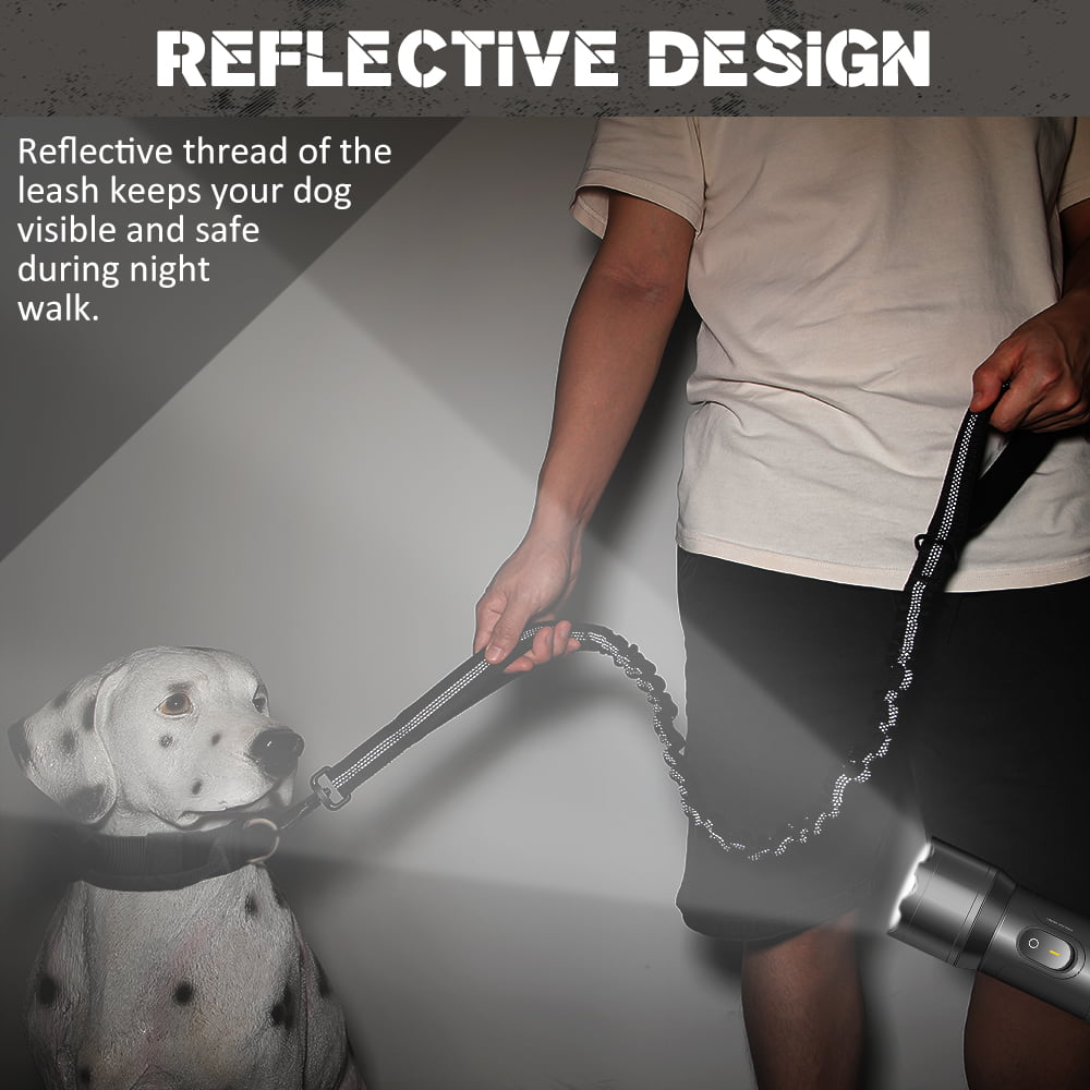 Plutus Pet Tactical Dog Collar， Soft Padded， Adjustable With Heavy Duty Metal Buckle， Military Dog Collar With Control Handle For Medium Large and Extra Large Dogs (L， Brown Set)