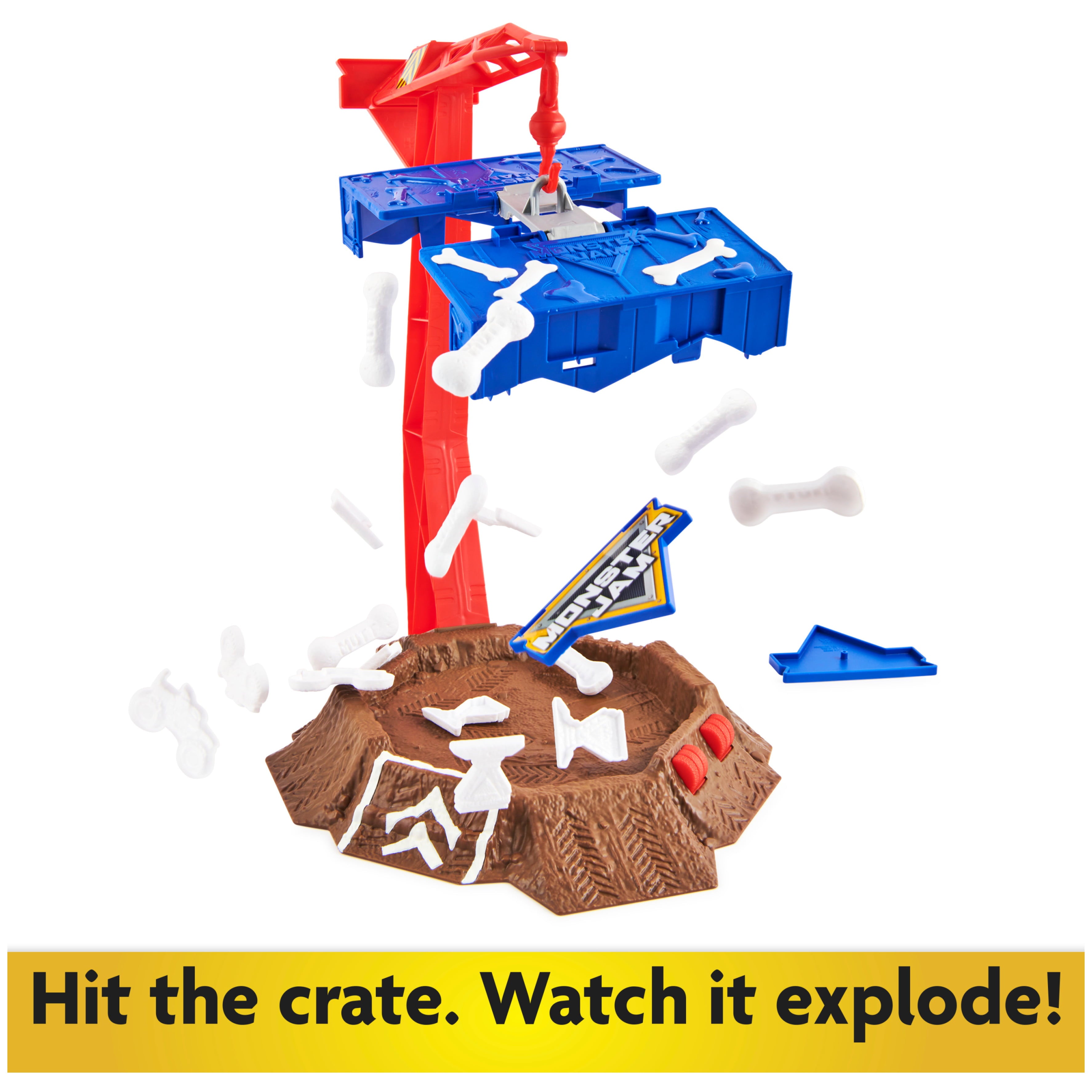 Monster Jam Blastin' Bones Playset w/ Exclusive Monster Mutt Dalmation