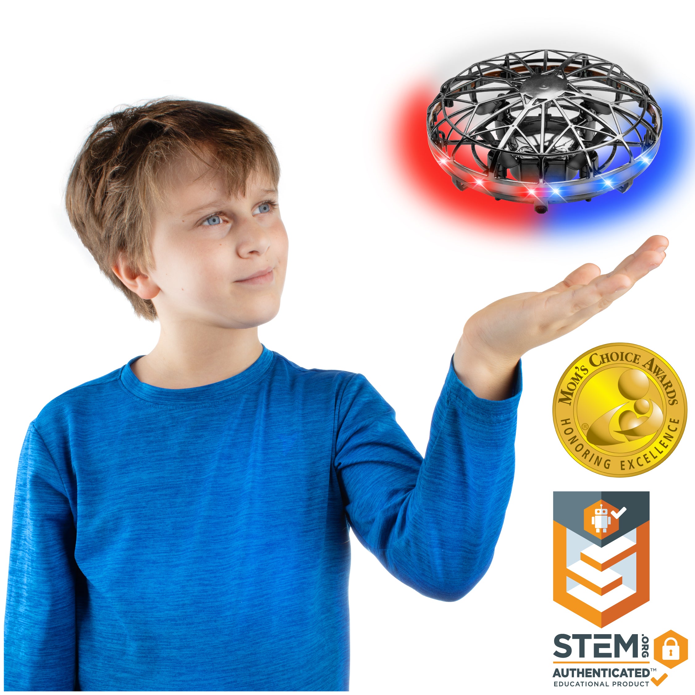 Force1 Scoot Mini UFO Drone | Aerial Mini Drone Hand Controlled Indoor Flying Hover Ball with LED Lights (Unisex)