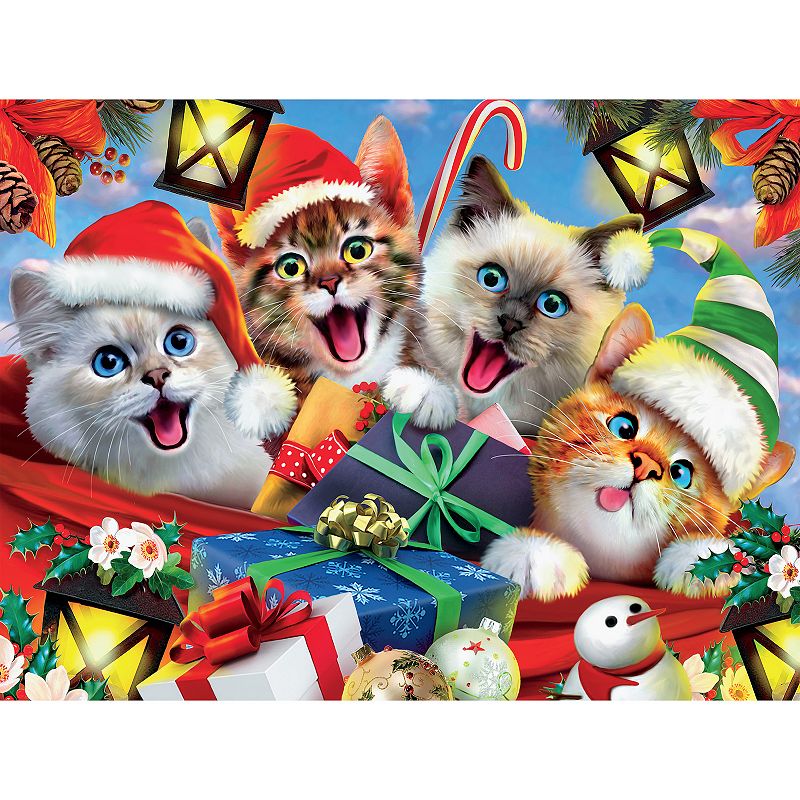 Ceaco 400 pc. Together Time Selfies Holiday Cats Puzzle