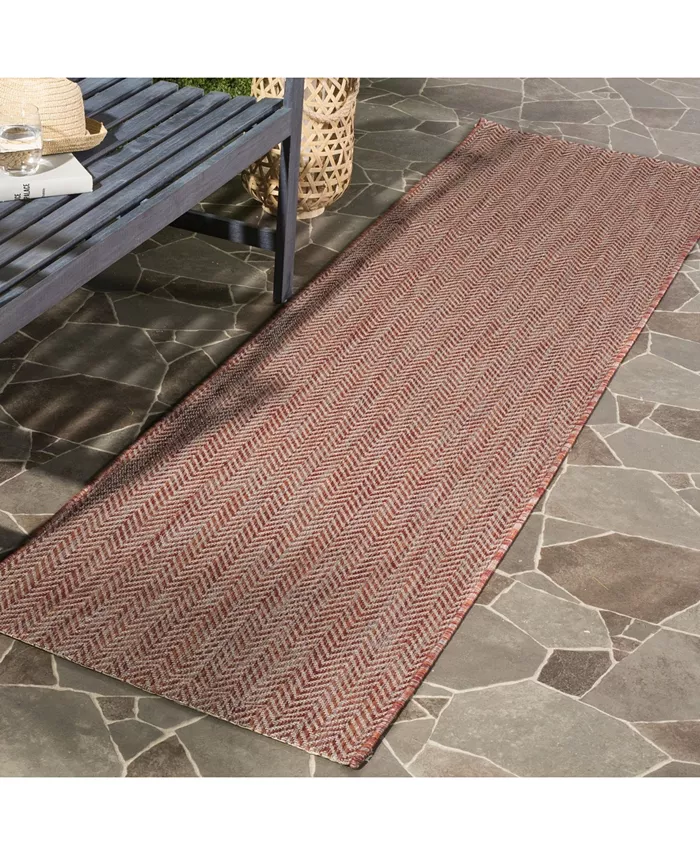 Safavieh Courtyard Red and Beige 2'3