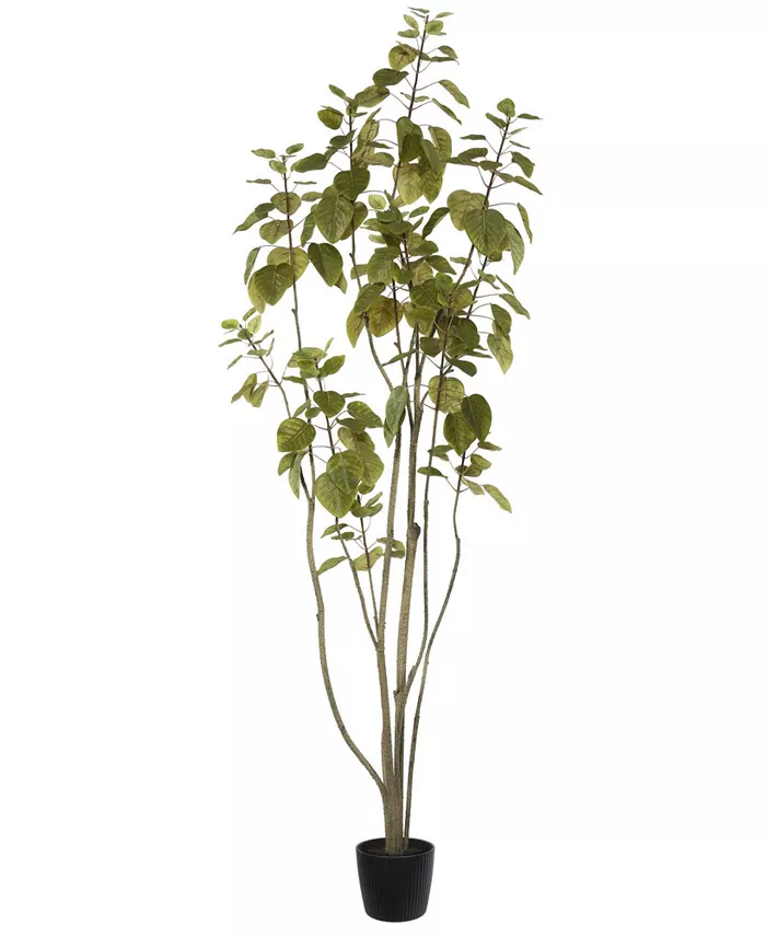 Vickerman 6' Artificial Green Potted Cotinus Coggygria Tree